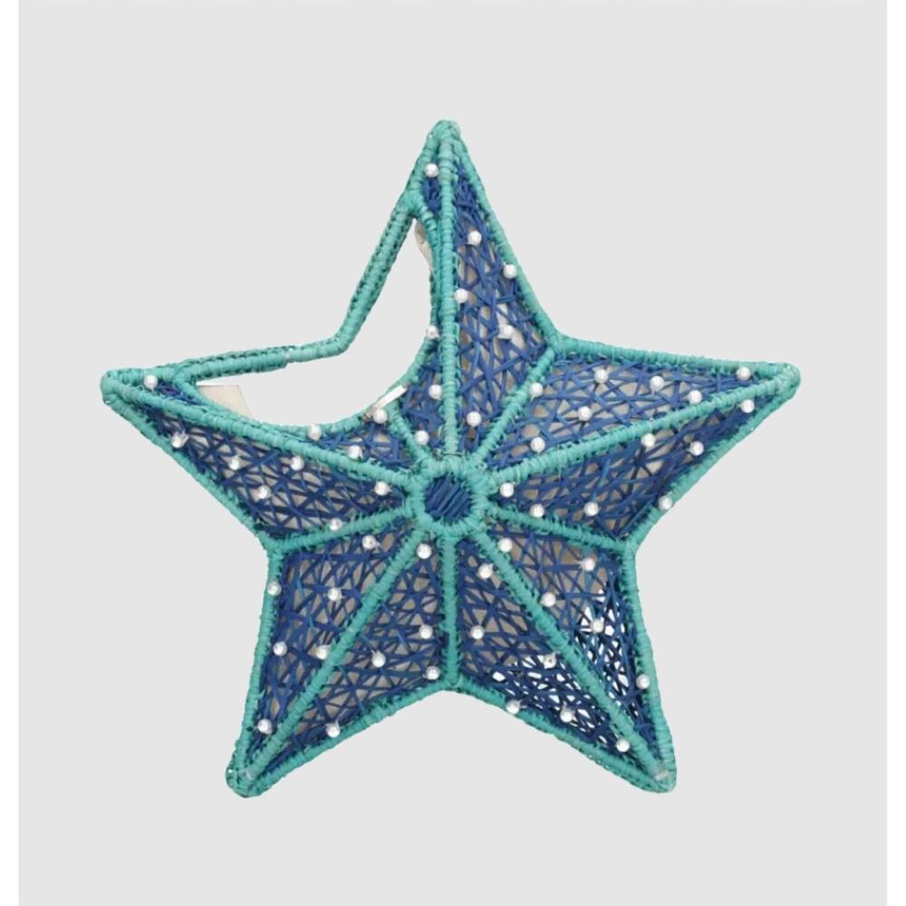 NEW MERCEDES SALAZAR women's starfish mini handbag in blue